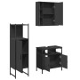 Set de muebles de baño 3 piezas madera contrachapada negro de , Muebles de baño - Ref: Foro24-3214755, Precio: 170,68 €, Desc...