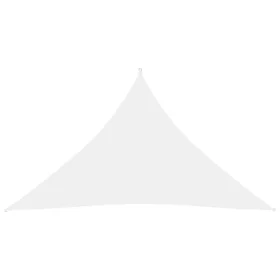 Toldo de vela triangular tela Oxford blanco 5x5x6 m de vidaXL, Sombrillas - Ref: Foro24-135293, Precio: 46,08 €, Descuento: %