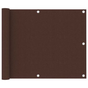 Toldo para balcón de tela oxford marrón 75x400 cm de vidaXL, Sombrillas - Ref: Foro24-135069, Precio: 24,01 €, Descuento: %