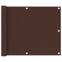 Toldo para balcón de tela oxford marrón 75x400 cm de vidaXL, Sombrillas - Ref: Foro24-135069, Precio: 24,01 €, Descuento: %