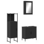 Juego de muebles de baño 3 pzas madera contrachapada negro de , Muebles de baño - Ref: Foro24-3214820, Precio: 152,07 €, Desc...