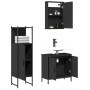 Juego de muebles de baño 3 pzas madera contrachapada negro de , Muebles de baño - Ref: Foro24-3214820, Precio: 152,07 €, Desc...