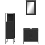 Juego de muebles de baño 3 pzas madera contrachapada negro de , Muebles de baño - Ref: Foro24-3214820, Precio: 152,07 €, Desc...