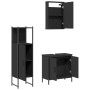 Juego de muebles de baño 3 pzas madera contrachapada negro de , Muebles de baño - Ref: Foro24-3214820, Precio: 152,07 €, Desc...