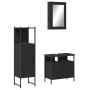 Juego de muebles de baño 3 pzas madera contrachapada negro de , Muebles de baño - Ref: Foro24-3214815, Precio: 152,57 €, Desc...