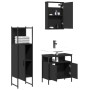 Juego de muebles de baño 3 pzas madera contrachapada negro de , Muebles de baño - Ref: Foro24-3214815, Precio: 152,57 €, Desc...