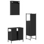 Juego de muebles de baño 3 pzas madera contrachapada negro de , Muebles de baño - Ref: Foro24-3214815, Precio: 152,57 €, Desc...