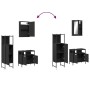 Juego de muebles de baño 3 pzas madera contrachapada negro de , Muebles de baño - Ref: Foro24-3214815, Precio: 152,57 €, Desc...