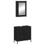 Juego de muebles de baño 2 pzas madera contrachapada negro de , Muebles de baño - Ref: Foro24-3214780, Precio: 101,83 €, Desc...