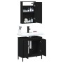 Juego de muebles de baño 2 pzas madera contrachapada negro de , Muebles de baño - Ref: Foro24-3214780, Precio: 101,83 €, Desc...