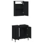 Juego de muebles de baño 2 pzas madera contrachapada negro de , Muebles de baño - Ref: Foro24-3214780, Precio: 101,83 €, Desc...