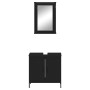Juego de muebles de baño 2 pzas madera contrachapada negro de , Muebles de baño - Ref: Foro24-3214780, Precio: 101,83 €, Desc...