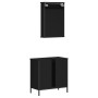 Juego de muebles de baño 2 pzas madera contrachapada negro de , Muebles de baño - Ref: Foro24-3214780, Precio: 101,83 €, Desc...