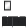 Juego de muebles de baño 3 pzas madera contrachapada negro de , Muebles de baño - Ref: Foro24-3214790, Precio: 153,07 €, Desc...