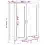 Armario de libros madera ingeniería envejecida 82,5x30,5x115 cm de , Librerías y estanterías - Ref: Foro24-856148, Precio: 96...