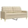 Zweiteiliges Sofaset in cremefarbener Stoffpolsterung. von , Sofas - Ref: Foro24-3278321, Preis: 484,01 €, Rabatt: %