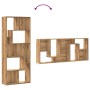 Estantería de madera de ingeniería roble artisan 67x24x161 cm de , Librerías y estanterías - Ref: Foro24-856015, Precio: 88,2...