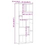 Estantería de madera de ingeniería roble artisan 67x24x161 cm de , Librerías y estanterías - Ref: Foro24-856015, Precio: 88,2...