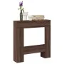 Borde de chimenea madera ingeniería marrón roble 81x18x82 cm de , Accesorios para hornos de leña y chimeneas - Ref: Foro24-85...