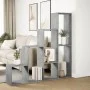 Librería divisora 4 niveles madera gris 143,5x29x143,5 cm de , Librerías y estanterías - Ref: Foro24-857997, Precio: 73,80 €,...