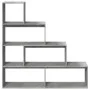 Librería divisora 4 niveles madera gris 143,5x29x143,5 cm de , Librerías y estanterías - Ref: Foro24-857997, Precio: 73,80 €,...