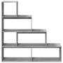 Librería divisora 4 niveles madera gris 143,5x29x143,5 cm de , Librerías y estanterías - Ref: Foro24-857997, Precio: 76,85 €,...