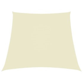 Toldo de vela trapezoidal de tela oxford color crema 3/5x4 m de vidaXL, Sombrillas - Ref: Foro24-135243, Precio: 62,79 €, Des...