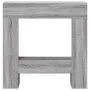 Borde de chimenea madera ingeniería gris Sonoma 81x18x82 cm de , Accesorios para hornos de leña y chimeneas - Ref: Foro24-854...