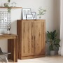 Armario de madera de ingeniería roble artisan 82,5x30,5x115 cm de , Librerías y estanterías - Ref: Foro24-856149, Precio: 100...