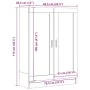 Armario de madera de ingeniería roble artisan 82,5x30,5x115 cm de , Librerías y estanterías - Ref: Foro24-856149, Precio: 98,...
