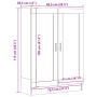 Armario de madera de ingeniería roble artisan 82,5x30,5x115 cm de , Librerías y estanterías - Ref: Foro24-856149, Precio: 100...