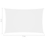 Toldo de vela rectangular tela Oxford blanco 2x5 m de vidaXL, Sombrillas - Ref: Foro24-135259, Precio: 36,40 €, Descuento: %