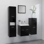 Juego de muebles de baño madera de ingeniería negro de , Muebles de baño - Ref: Foro24-3070902, Precio: 153,31 €, Descuento: %