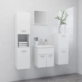 Juego de muebles de baño madera de ingeniería blanco de , Muebles de baño - Ref: Foro24-3071081, Precio: 220,79 €, Descuento: %