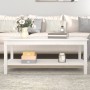 Mesa de centro de madera maciza de pino blanco 110x55x45 cm de , Mesas de centro - Ref: Foro24-822273, Precio: 119,29 €, Desc...