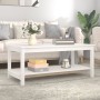 Mesa de centro de madera maciza de pino blanco 110x55x45 cm de , Mesas de centro - Ref: Foro24-822273, Precio: 119,29 €, Desc...