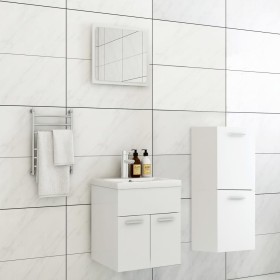 Juego de muebles de baño madera de ingeniería blanco de , Muebles de baño - Ref: Foro24-3071441, Precio: 211,75 €, Descuento: %