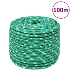 Cuerda de barco polipropileno verde 14 mm 100 m de , Sogas y cuerdas metálicas - Ref: Foro24-152729, Precio: 68,76 €, Descuen...