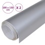 Láminas para coches 2 uds plateado mate 100x150 cm de , Vinilos para vehículos - Ref: Foro24-210707, Precio: 25,10 €, Descuen...