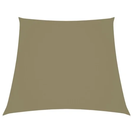 Toldo de vela trapezoidal tela oxford beige 3/4x3 m de vidaXL, Sombrillas - Ref: Foro24-135187, Precio: 45,53 €, Descuento: %