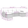 Set sofás de jardín 6 piezas y cojines ratán sintético marrón en Conjuntos de jardín | Comprar online en Foru.es