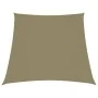 Toldo de vela trapezoidal tela oxford beige 3/4x3 m de vidaXL, Sombrillas - Ref: Foro24-135187, Precio: 45,53 €, Descuento: %