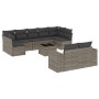 Set de sofás de jardín 10 pzas con cojines ratán sintético gris de , Conjuntos de jardín - Ref: Foro24-3223029, Precio: 602,4...