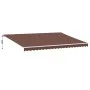 Automatische ausfahrbare Markise mit LED-Lichtern in Braun, 500x350 cm. von , Markisen - Ref: Foro24-3215398, Preis: 718,16 €...