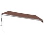 Toldo retráctil automático con luces LED marrón 500x350 cm de , Toldos - Ref: Foro24-3215398, Precio: 720,68 €, Descuento: %