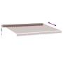 Toldo retráctil automático con luces LED marrón 500x350 cm de , Toldos - Ref: Foro24-3215398, Precio: 720,68 €, Descuento: %