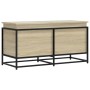 Caja de almacenaje con tapa madera roble Sonoma 100x40x51,5 cm de , Cestas para almacenaje - Ref: Foro24-848805, Precio: 80,4...