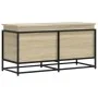 Caja de almacenaje con tapa madera roble Sonoma 100x40x51,5 cm de , Cestas para almacenaje - Ref: Foro24-848805, Precio: 79,6...