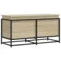 Caja de almacenaje con tapa madera roble Sonoma 100x40x51,5 cm de , Cestas para almacenaje - Ref: Foro24-848805, Precio: 79,6...