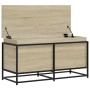 Caja de almacenaje con tapa madera roble Sonoma 100x40x51,5 cm de , Cestas para almacenaje - Ref: Foro24-848805, Precio: 80,4...